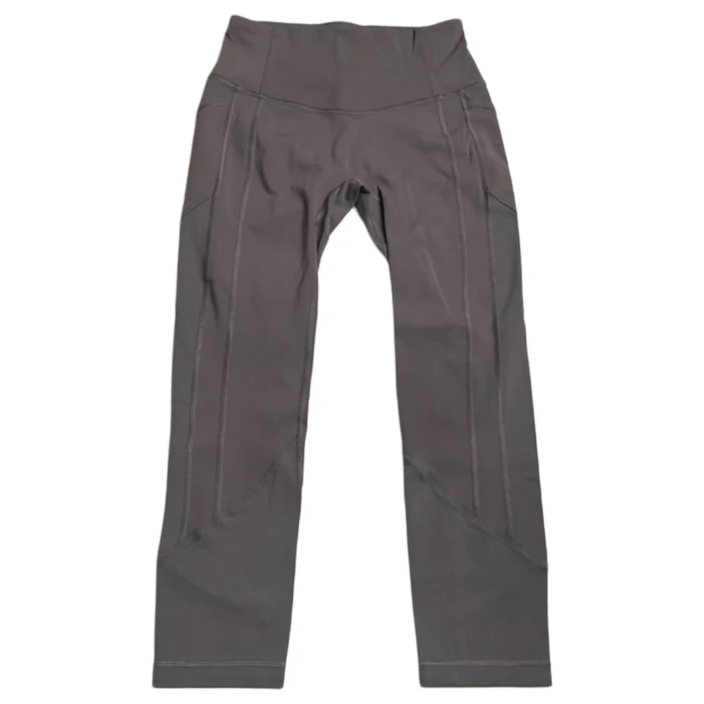 Lululemon All The Right Places Crop II (23") Dark Carbon Size 6 - Picture 7 of 10